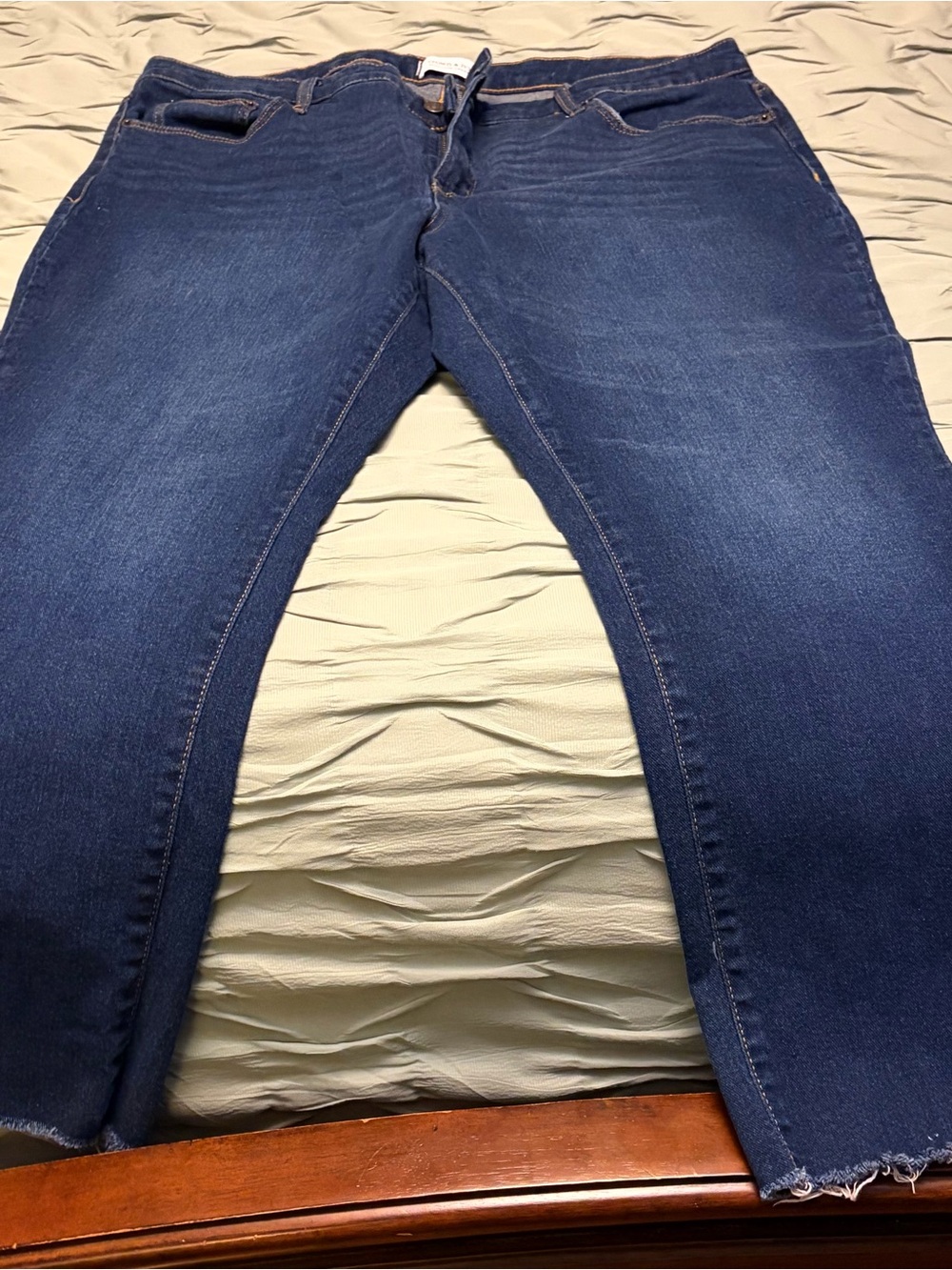 crown & ivy Men's Dark Blue Slim Straight Jeans